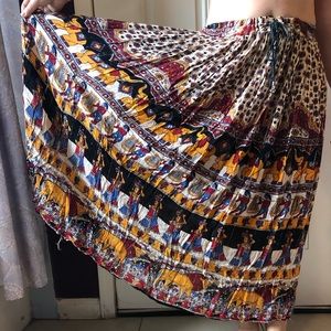 Boho maxi skirt